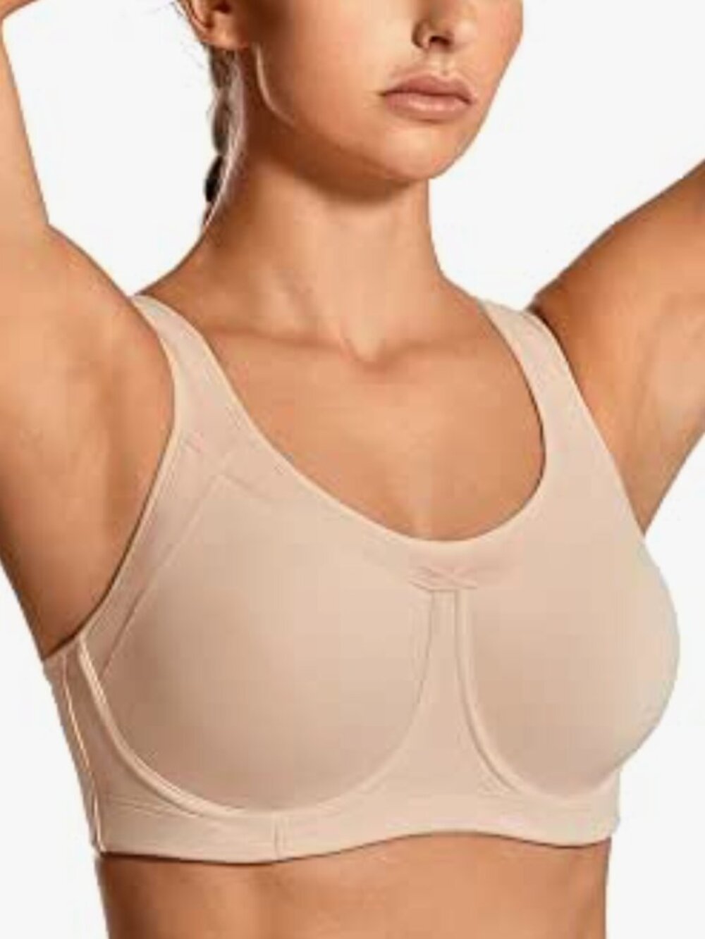 SYROKAN Women's High Impact Full Coverage Control Sports Bra A269 Size 36DD